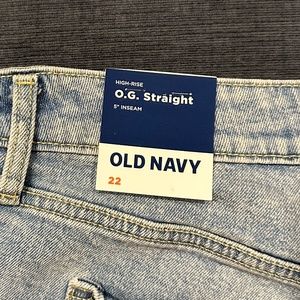 Women's High Rise Straight Denim Shorts